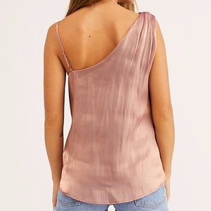 Free People | Shimmy Shimmy Tank Top Womens XS Pink Bronze Sleeveless Loose Fit